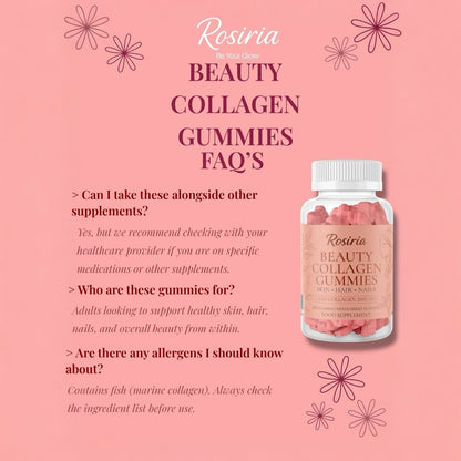 Rosiria Beauty Collagen Gummies – Skin, Hair & Nails Support