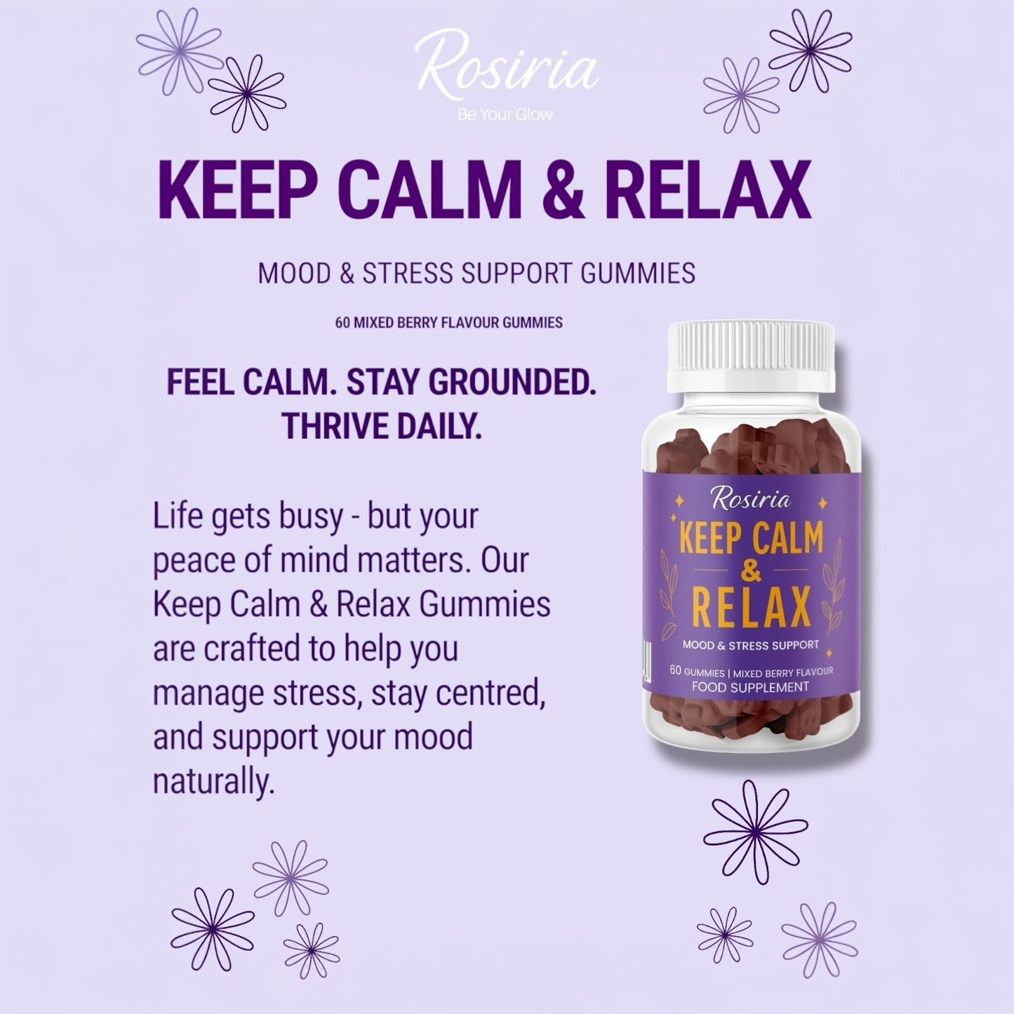 Rosiria – Keep Calm & Relax Gummies